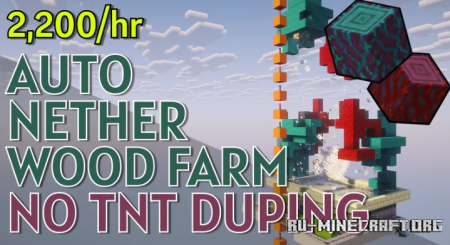 ������� Fully Automatic Nether Wood Farm - 2200 Wood ��� Minecraft