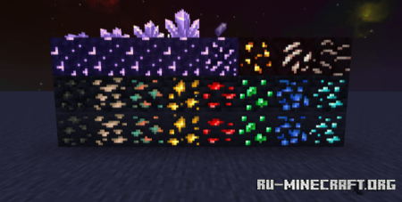������� Glowing Emissive Ores Definitive Edition ��� Minecraft 1.21.1
