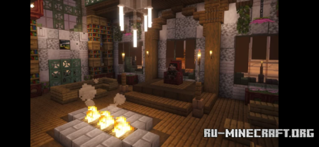 ������� Floating Medieval Castle With Interior ��� Minecraft