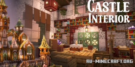 ������� Floating Medieval Castle With Interior ��� Minecraft