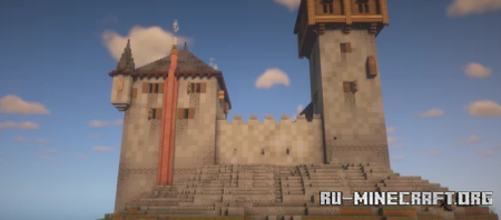 ������� Medieval castle - Pelevejonks Castle ��� Minecraft