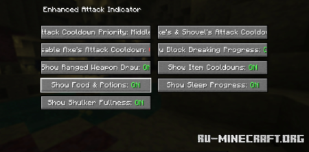 ������� Enhanced Attack Indicator ��� Minecraft 26.2
