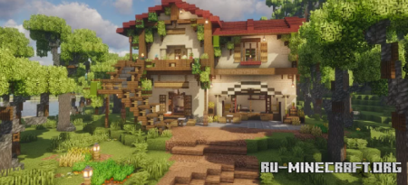 ������� Mediterranean House with interior ��� Minecraft