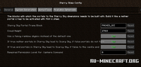 ������� Starry Skies ��� Minecraft 26.2
