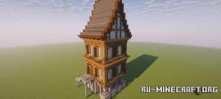 ������� Big Medieval house with Interior ��� Minecraft