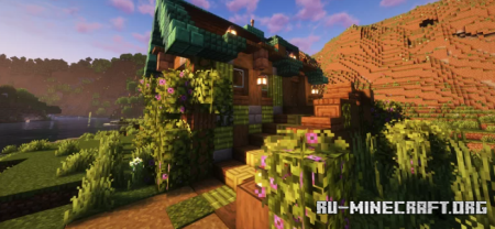 ������� Overgrown, flood secure house ��� Minecraft