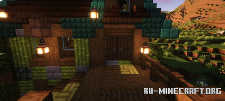 ������� Overgrown, flood secure house ��� Minecraft