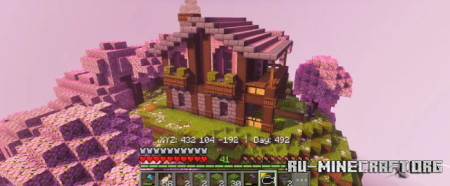 ������� Cherry Blossom House by MCPE 4Eva World ��� Minecraft