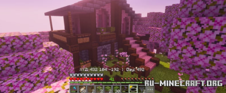 ������� Cherry Blossom House by MCPE 4Eva World ��� Minecraft