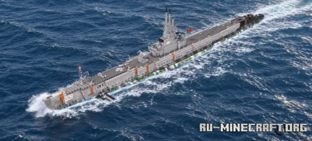 ������� USS Drum (SS-228) Gato-Class Submarine ��� Minecraft