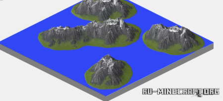 ������� Frostpeak Isles - Mountainous Island Map ��� Minecraft