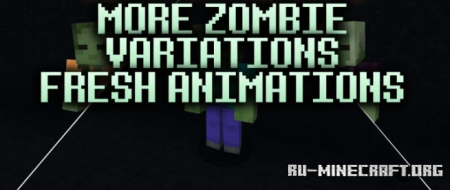 ������� More Zombie Variations Fresh Animations ��� Minecraft 1.20
