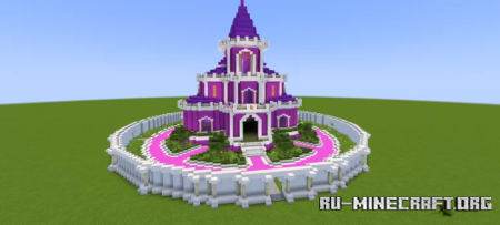 ������� Small Fantasy Purple Castle ��� Minecraft