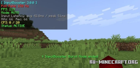 ������� Inputbooster ��� Minecraft 26.3