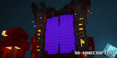 ������� Nether Portal Survival Friendly easy ��� Minecraft
