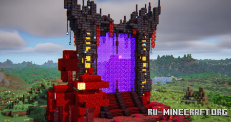 ������� Nether Portal Survival Friendly easy ��� Minecraft