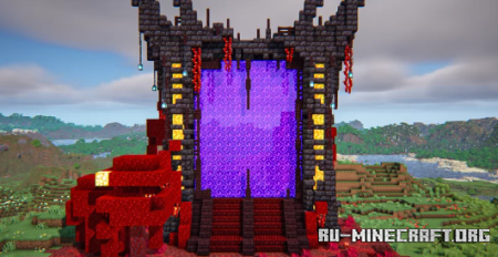 ������� Nether Portal Survival Friendly easy ��� Minecraft