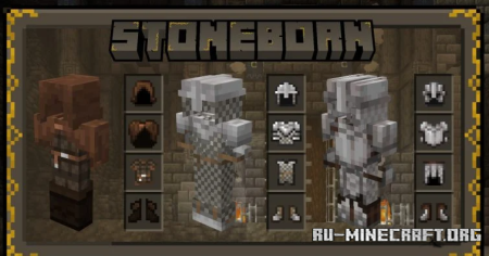 ������� STONEBORN Gear Overhaul ��� Minecraft 1.19