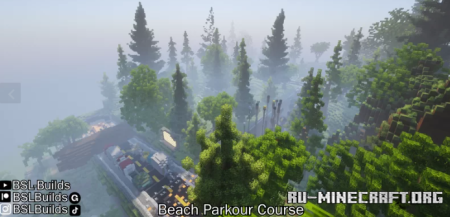 ������� Beach Parkour Course and Shark Head ��� Minecraft