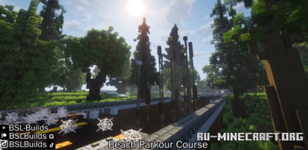 ������� Beach Parkour Course and Shark Head ��� Minecraft
