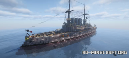 Скачать SMS Deutschland- German Pre-Dreadnought Battleship для Minecraft