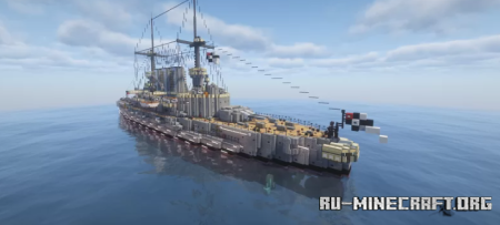 ������� SMS Deutschland- German Pre-Dreadnought Battleship ��� Minecraft