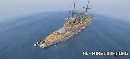 ������� SMS Deutschland- German Pre-Dreadnought Battleship ��� Minecraft