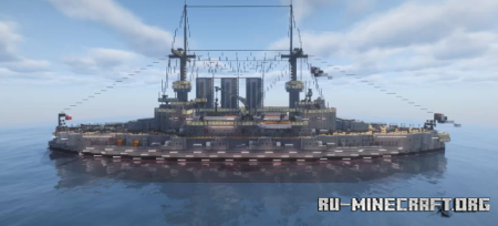 ������� SMS Deutschland- German Pre-Dreadnought Battleship ��� Minecraft