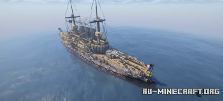 ������� SMS Deutschland- German Pre-Dreadnought Battleship ��� Minecraft